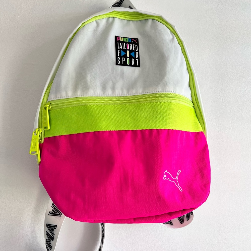 PUMA tailored for sport neon small backpack
